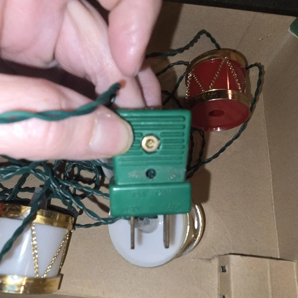 Vintage Kurt Adler Santa's World Italian Miniature Christmas Lights Tested